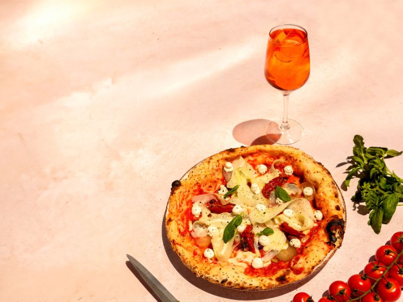 Gazpacha, pizza vegana de Ditaly