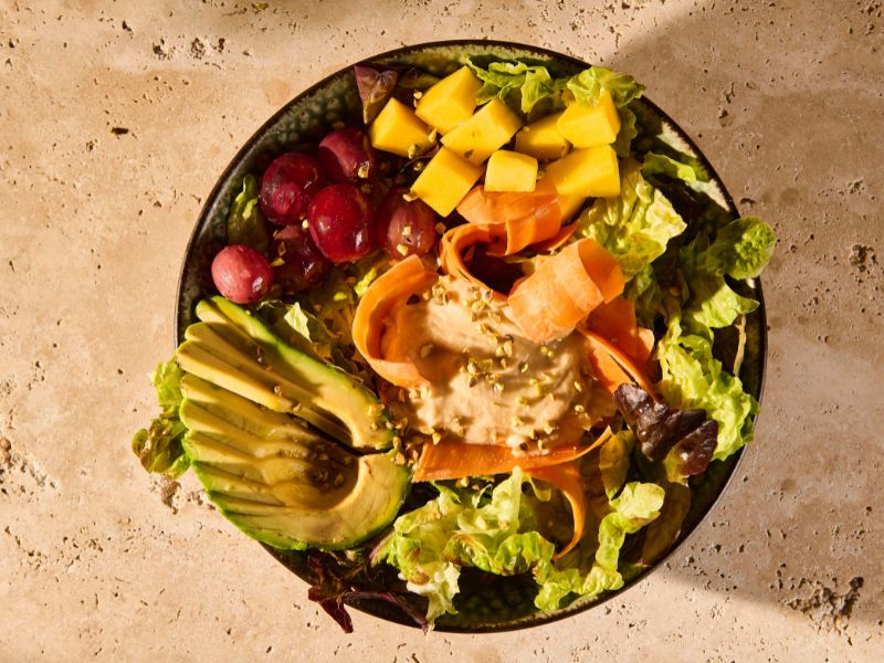 ensalada de hummus italiana