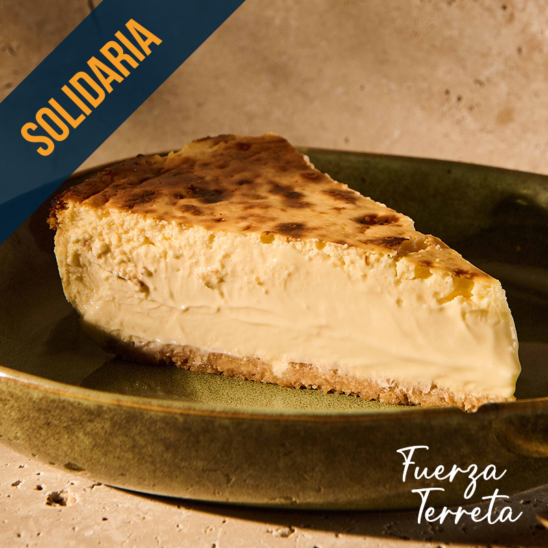 Tarta de queso solidaria