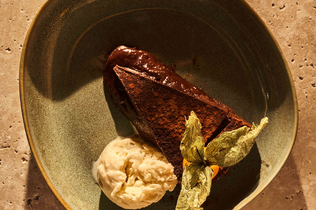 Torta al cioccolato fondente