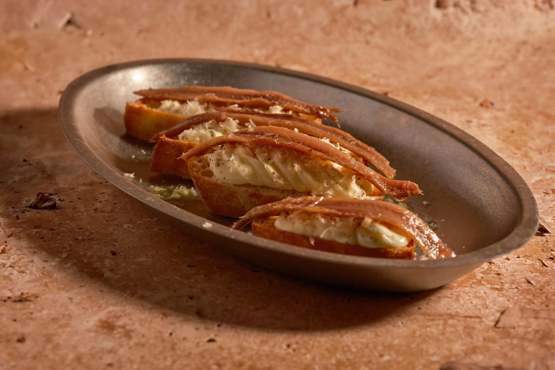 Anchovies, burro e grana